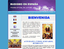 Tablet Screenshot of federacionbudista.es